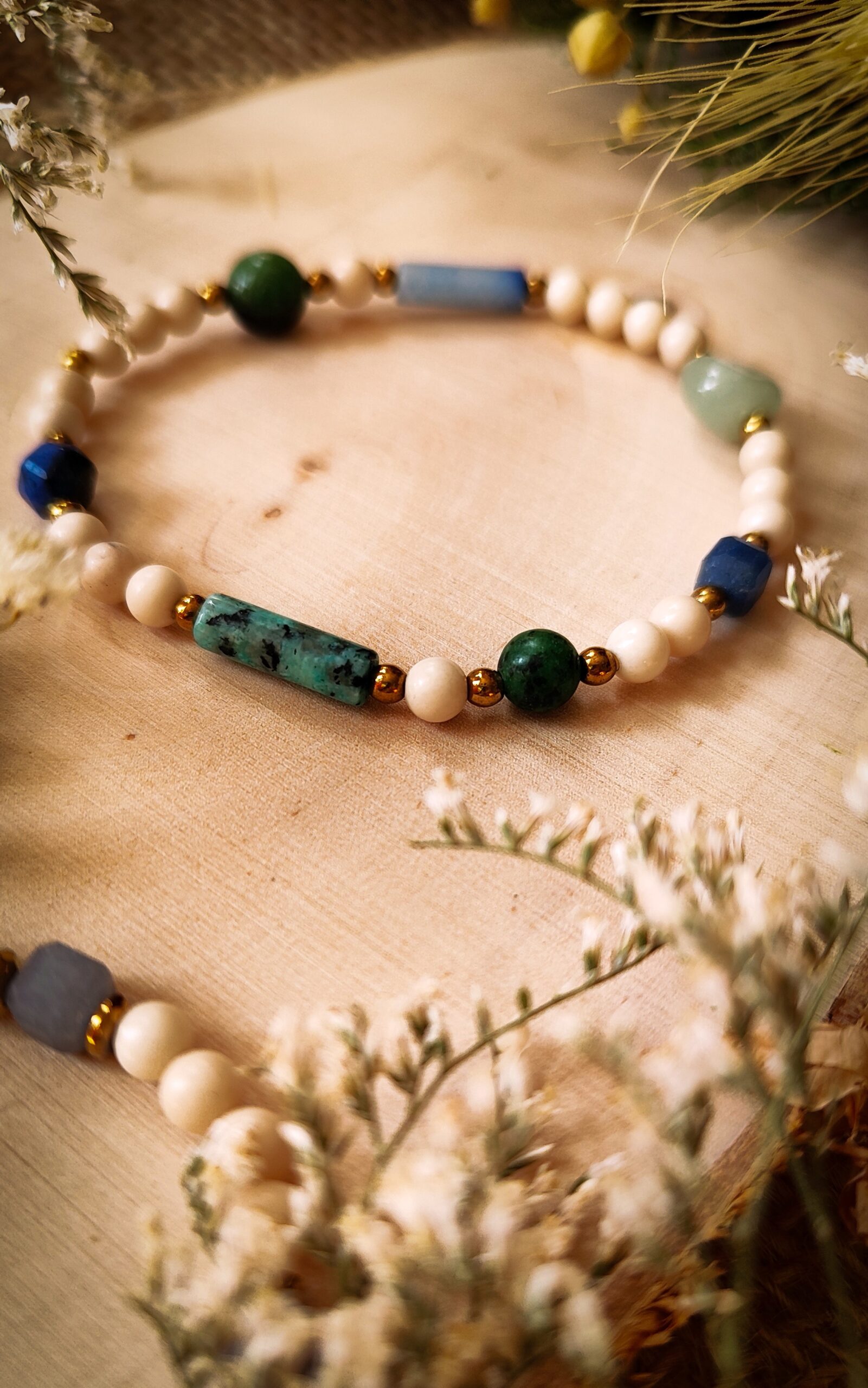 Rzeczny misz-masz - bransoletka z kamieni naturalnych No3