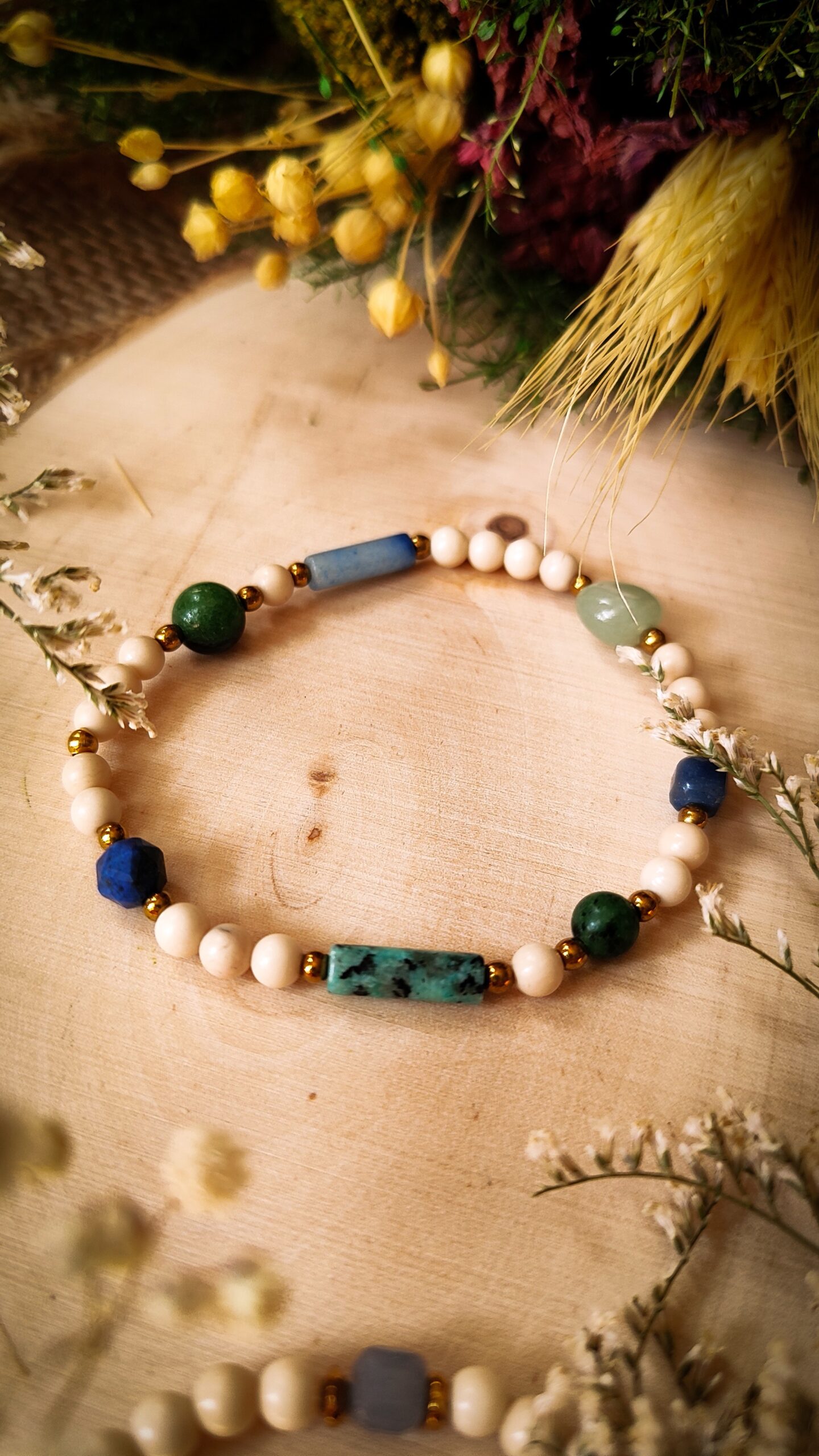 Rzeczny misz-masz - bransoletka z kamieni naturalnych No3 - obrazek 2