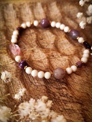 Rzeczny misz-masz - bransoletka z kamieni naturalnych No2