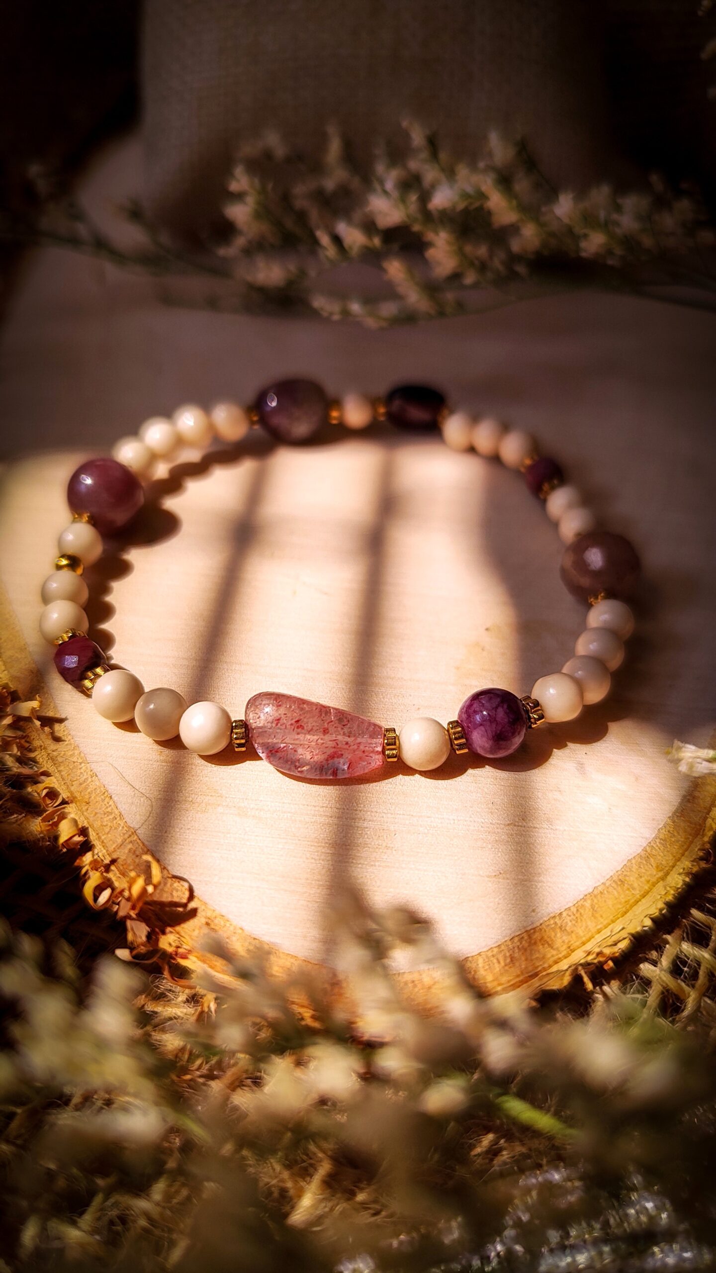 Rzeczny misz-masz - bransoletka z kamieni naturalnych No2 - obrazek 2