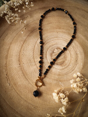 Naszyjnik z czarnego turmalinu